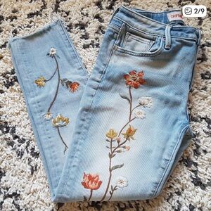 DRIFTWOOD JACKIE COPPER VINE EMBROIDERED JEANS